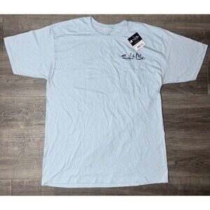 Salt Life Mens Blue Brew Crab Short Sleeve Classic Fit Shirt Size Large NWT